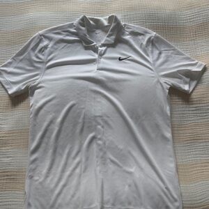 Nike Golf Men’s White Dri-FIT Polo Shirt